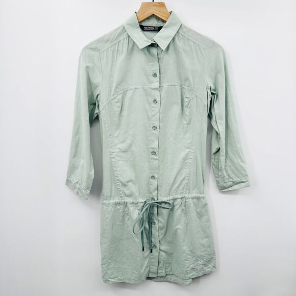 Arc'Teryx Women's Blanchard Tunic Dress / Shirt in‎ Silver Sage Size Small - Picture 1 of 12